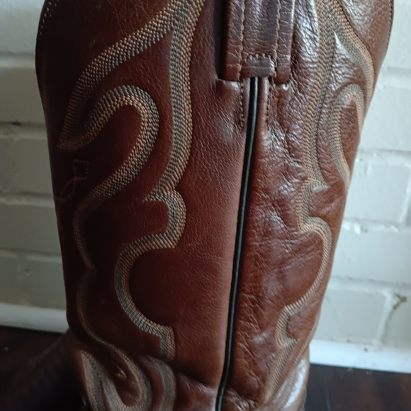 Mens Nocona Brown Lizard Boots 8.5D - Picture 3 of 8